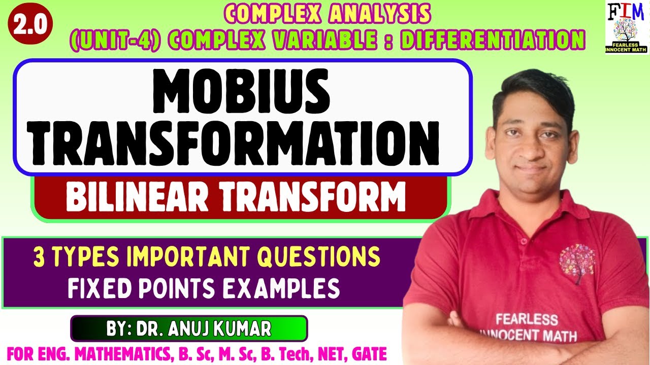 L-9 MOBIUS TRANSFORMATION EXAMPLES | BILINEAR TRANSFORMATION QUESTION | IMAGE UNDER MOBIUS TRANSFORM