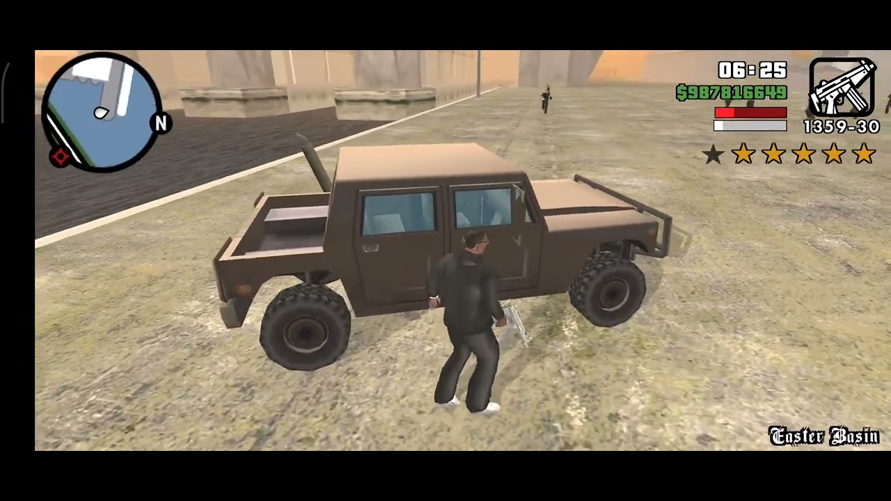 Grand theft Auto GTA San Andreas PS4 controller poco X5 pro 6 stars wanted  level 🔥