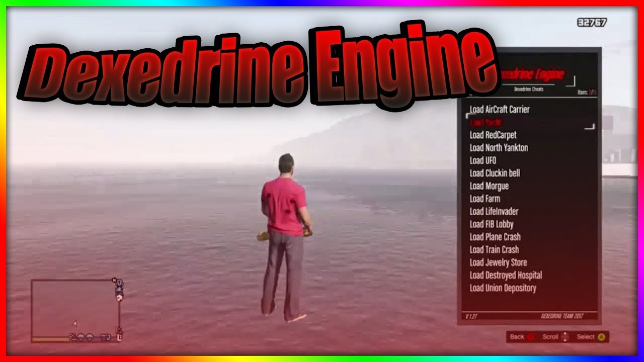 GTA 5 DEXEDRINE ENGINE MOD MENU TU27/1.27 ONLINE JTAG/RGH + Download FREE XBOX 360