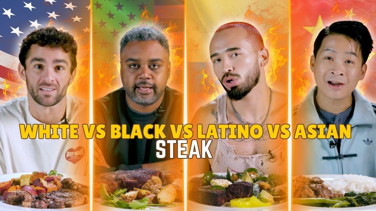 White vs Black vs Latino vs Asian: We Try Each Other's Steak ⎹ Taste Wars