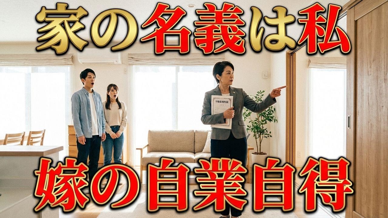 「さっさと出てって」無視し続けた嫁の初セリフ。家を奪うつもりが…衝撃の逆転劇