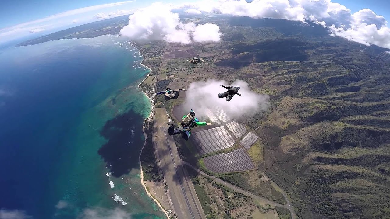 Skydive Hawaii -- GoPro Hero4 Black First Video