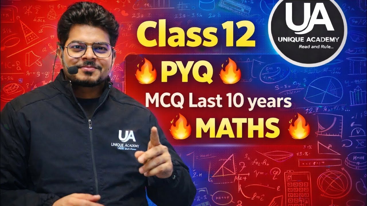 Class 12 Maths Most important MCQ's | PYQ | Last 10 Years | Paper yahi se aayega 2026 | Rajesh Sir