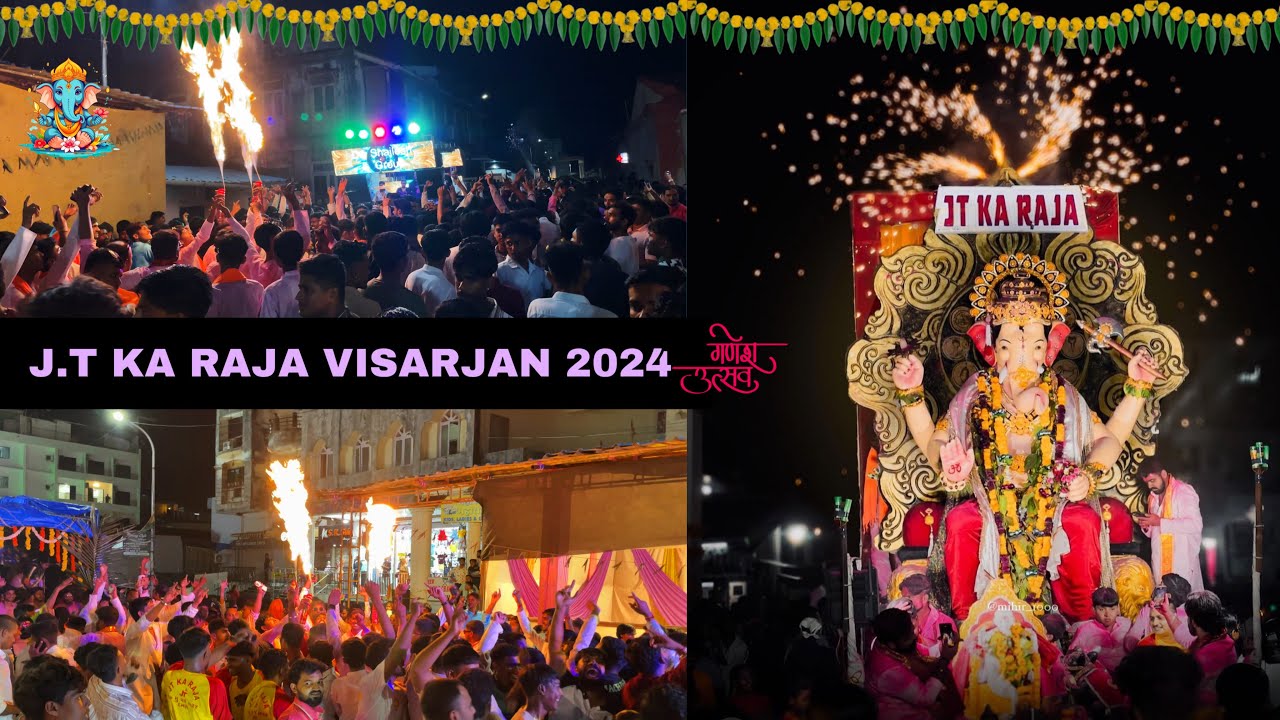 J.T KA RAJA VISARJAN 2024 🥳🚩 !! Daman Ganpati 2024 !! गणपति बप्पा मोरया 🙏 !! Dhavalvlog19