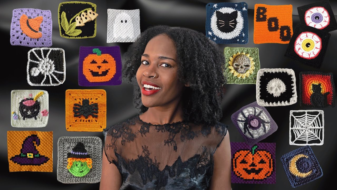 30 HALLOWEEN GRANNY SQUARES | CROCHET pattern inspiration
