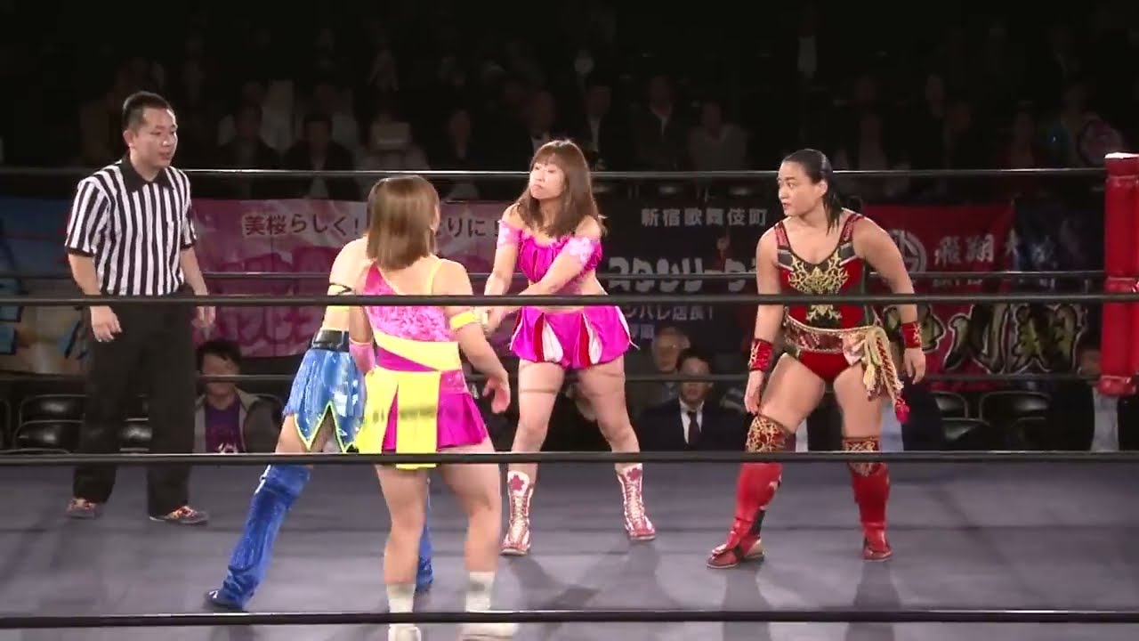 【試合】里村明衣子&旧姓・広田さくらvs桃野美桜&門倉凛