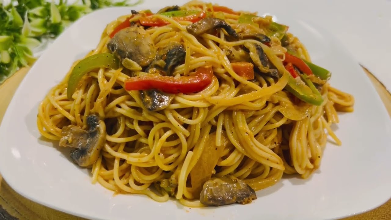 Easy & Tasty Garlic Butter Pasta Recipe | Garlic Butter Mushrooms Recipe