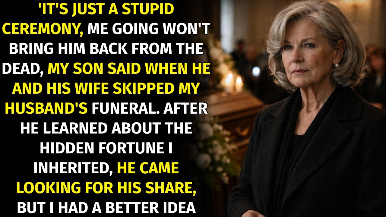 My Son and His Wife Skipped My Husband’s Funeral, Calling It “A Trivial Event Not Worth Attending.”