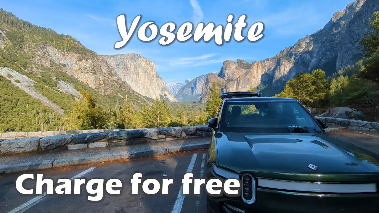 How to Charge Your EV in Yosemite | Rivian R1S EV Camping