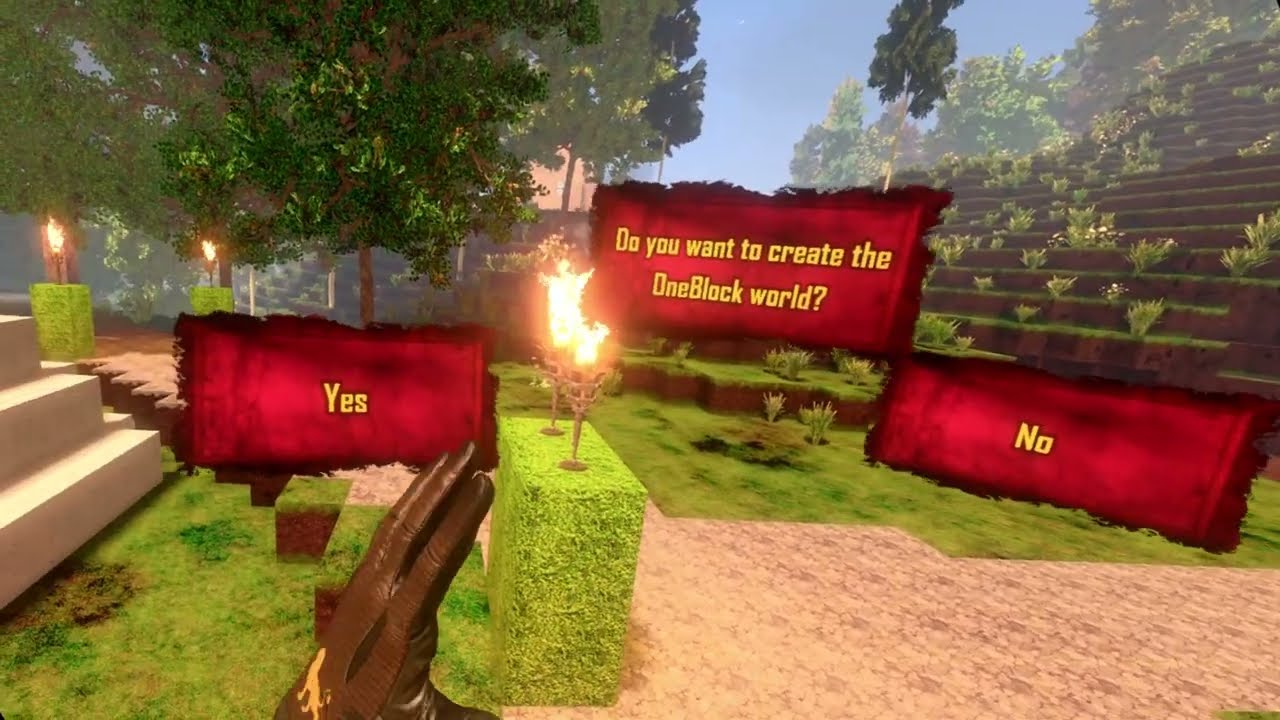 cyubeVR // Mod review ~ One block by Albertbz