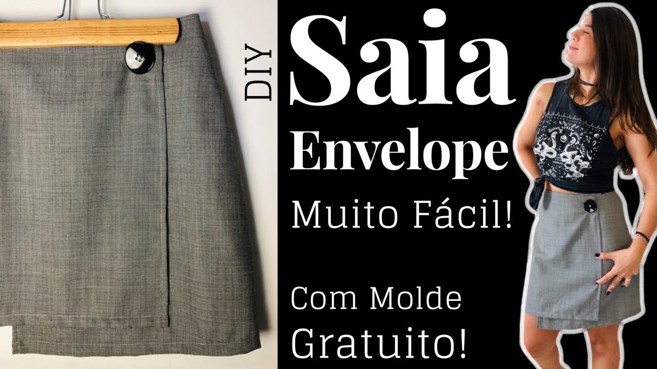 Saia envelope com molde gratuito - Muito Fácil! | Deise Paes