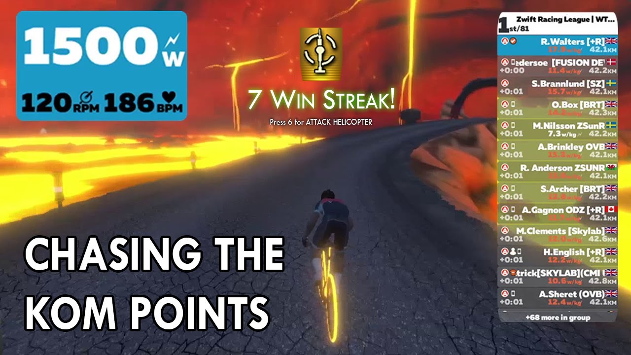 Zwift Racing | Sprinting for the KOM points and the win!
