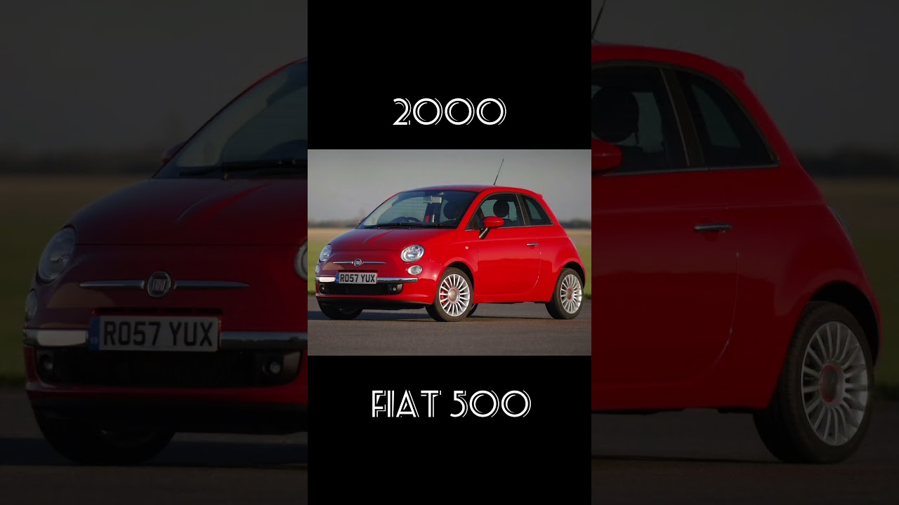 The Evolution of car Fiat 500 (1957~2024)#car #shorts #evolution #subscribe #reels #fiat500  #video