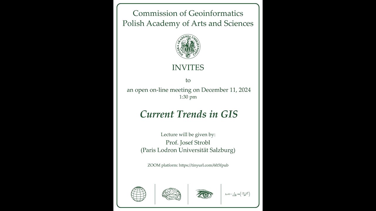 Komisja Geoinformatyki PAU (Commission on Geoinformatics) - 11 grudnia 2024