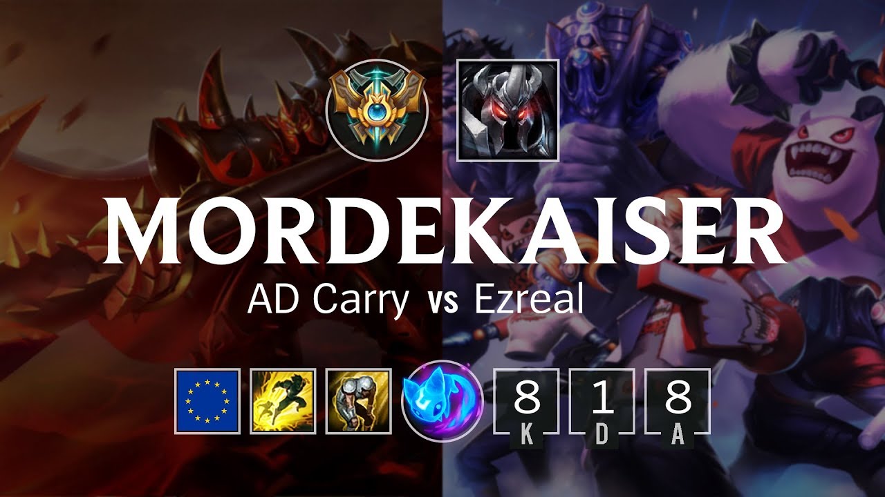 Mordekaiser Bot vs Ezreal - EUW Challenger Patch 8.23