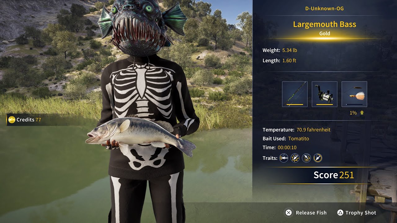 Largemouth Bass - Catch A Gold Rank Or Higher Rank Largemouth Bass- COTW : The Angler