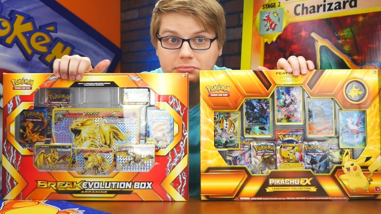 BREAK EVOLUTION BOX & PIKACHU EX BOX OPENING!