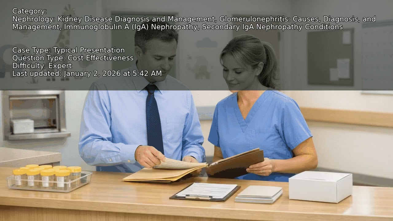 Secondary IgA Nephropathy Conditions, Immunoglobulin A (IgA) Nephropathy, Glomerulonephritis: Causes