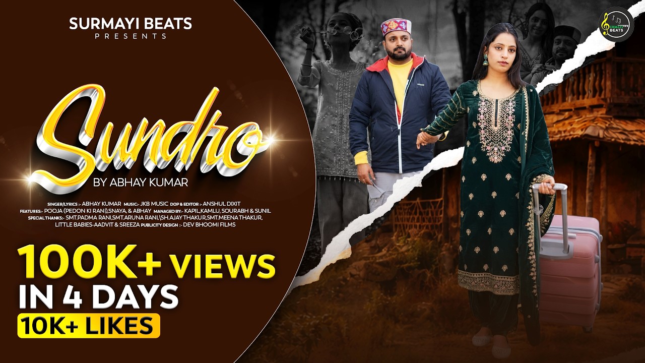 Sundro-New Himachali Song 2026 | Abhay Kumar,Pooja (Pedon ki Rani),Snaya | JKB Music | Surmayibeats