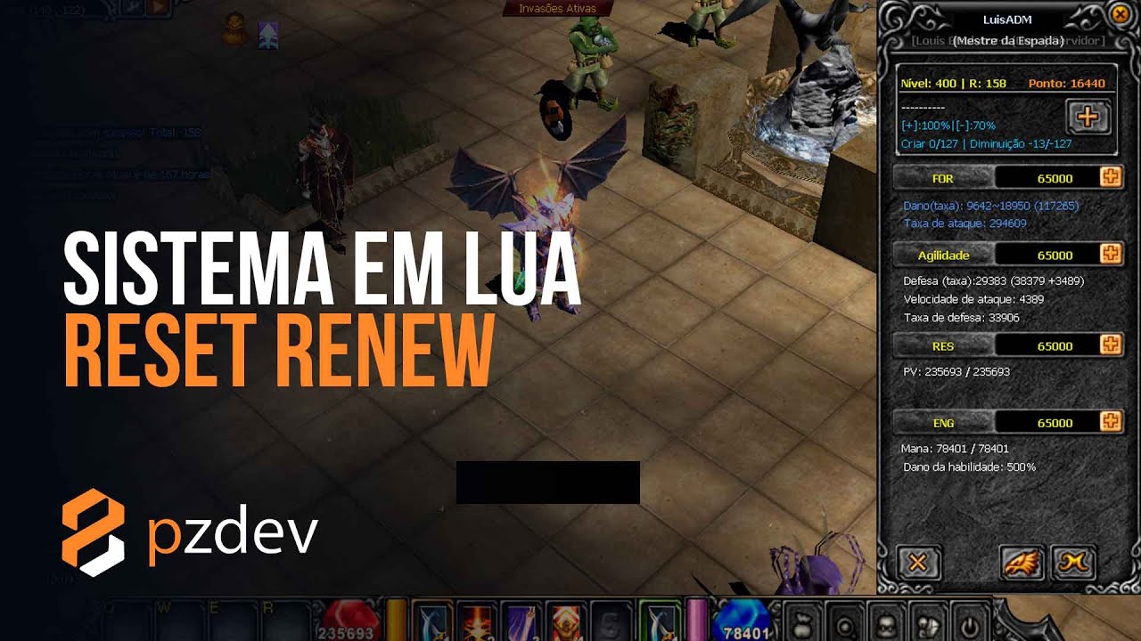 [System] Reset Renew  - PZDEV - LouisEmulator