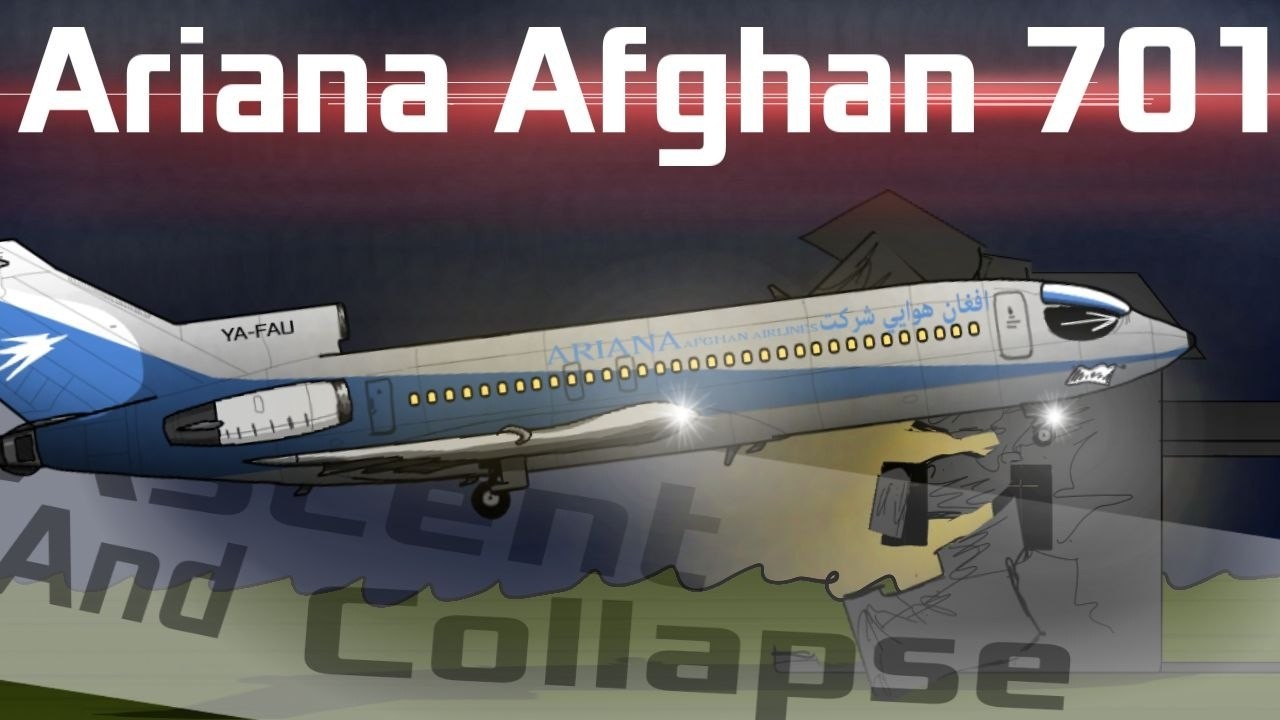 Ariana Afghan Airlines Flight 701 crash animation Ascent And Collapse