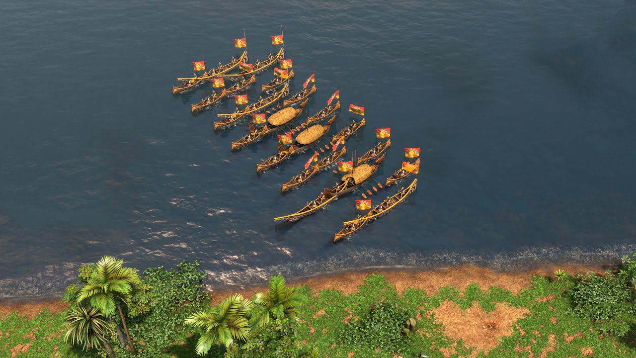 AoE3DE - 3v4 MASSIVE RIVER CROSSING | Multiplayer Gameplay