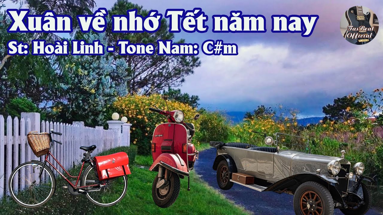 Karaoke Xuân Về Nhớ Tết Năm Nay Tone Nam | TAS BEAT