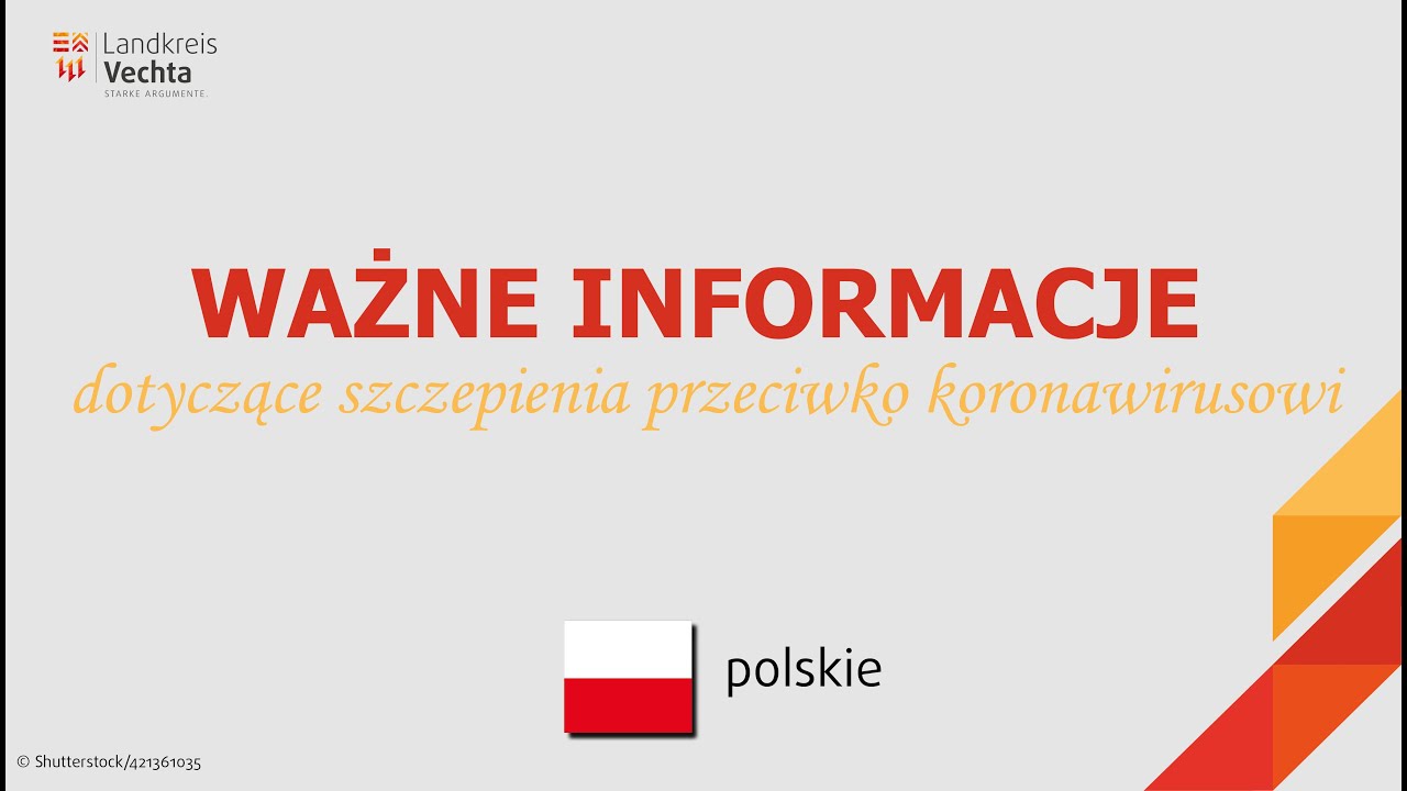 WAŻNE INFORMACJE dotyczące szczepienia przeciwko koronawirusowi | Impf-Appell polnisch