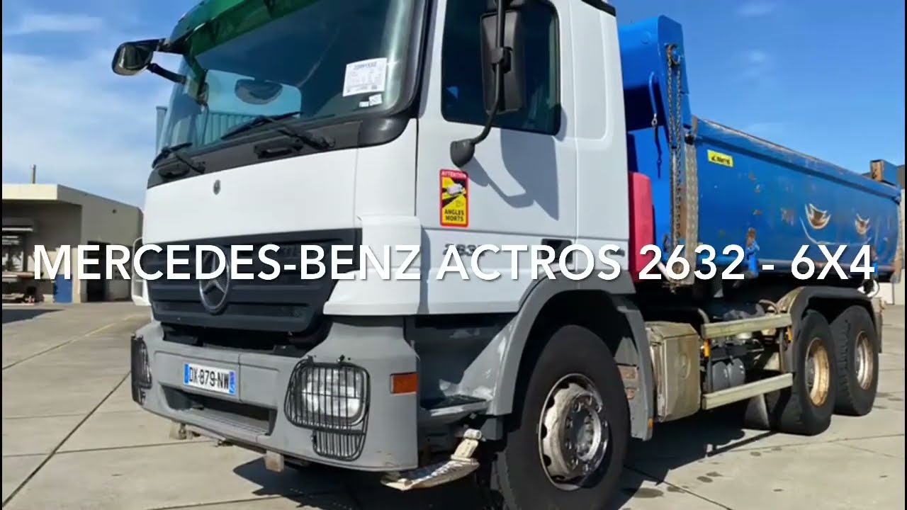 Degroote Trucks: Mercedes-Benz Actros 2632 - 6x4 tipper truck for sale