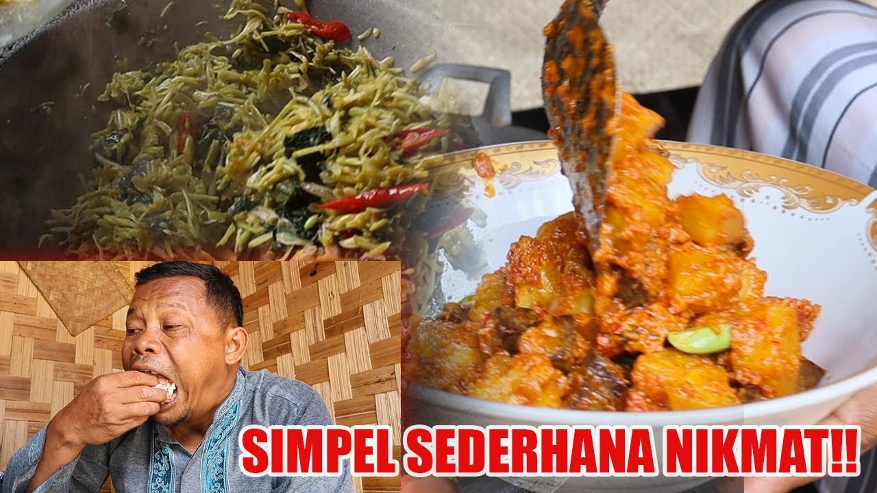 SAMBEL GORENG KENTANG & TUMIS BUNGA PEPAYA!!