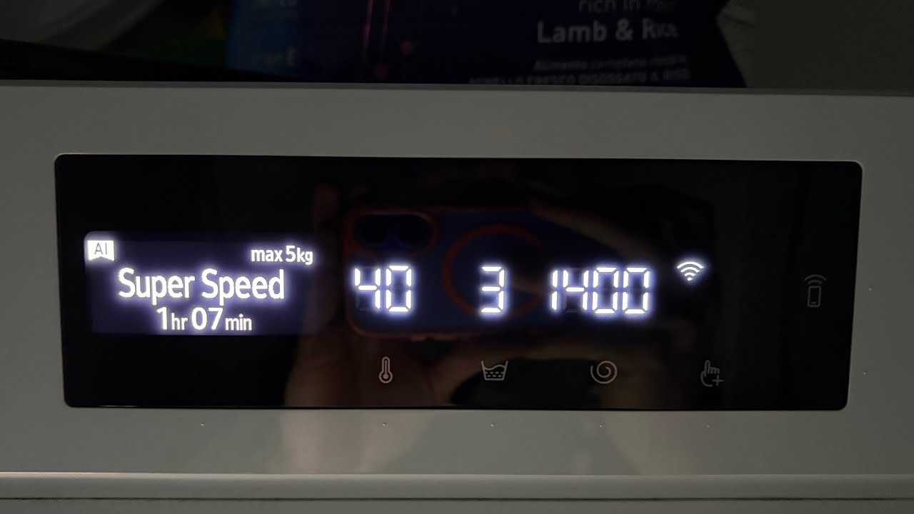 Samsung Bespoke AI WW11BB704DGW - Super Speed 40° - Full Cycle