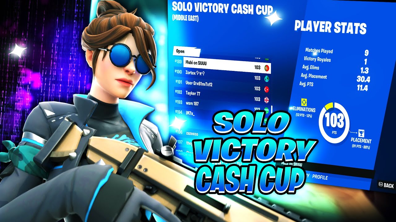 How I Qualified For The Solo Victory Cash Cup Round 2 (FINALS)