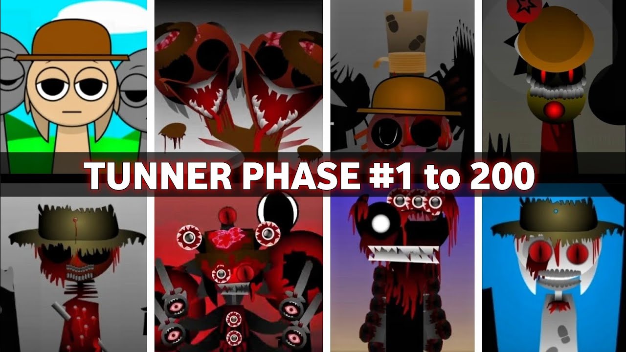 Incredibox - Sprunki phase 1 to 200 TUNNER in ALL Different Mods