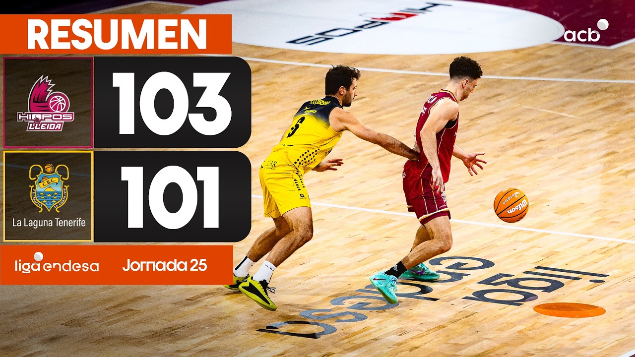 Hiopos Lleida - La Laguna Tenerife (103-101) RESUMEN | Liga Endesa 2025-26