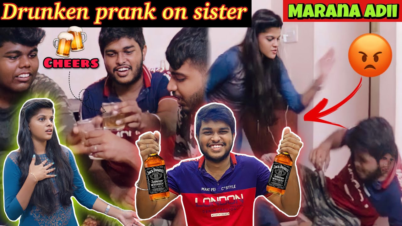DRUNKEN PRANK ON SISTER!*Marana Adii*😂 | She Got Angry🤯 | Jenni's Hacks