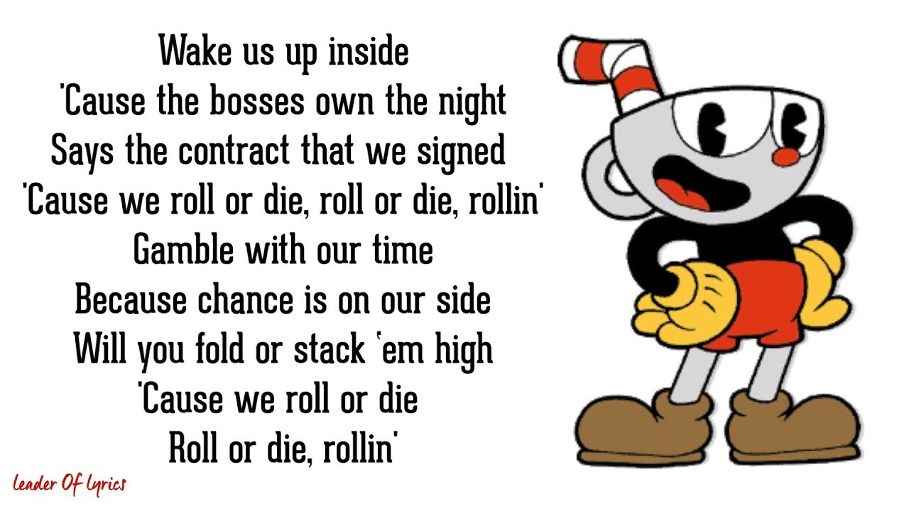 Cuphead - ROLL OR DIE (Lyrics) | BOSSES RAP BATTLE (From Rockit Gaming)