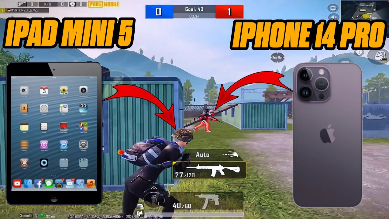 IPAD MINI 5 VS IPHONE 14 PRO MAX 1 VS 1 TDM | PUBG MOBILE