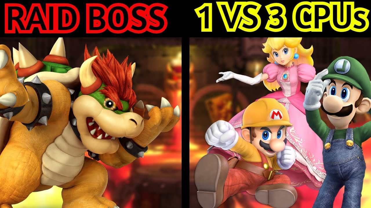 1 Raid Boss Amiibo vs 3 Level 9 CPUs | Smash Ultimate