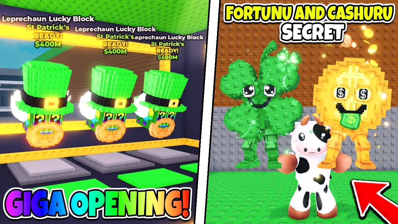 OTWORZYŁEM 100 NOWYCH LEPRECHAUN LUCKY BLOCKÓW I ZDOBYŁEM... W STEAL A BRAINROT! Roblox