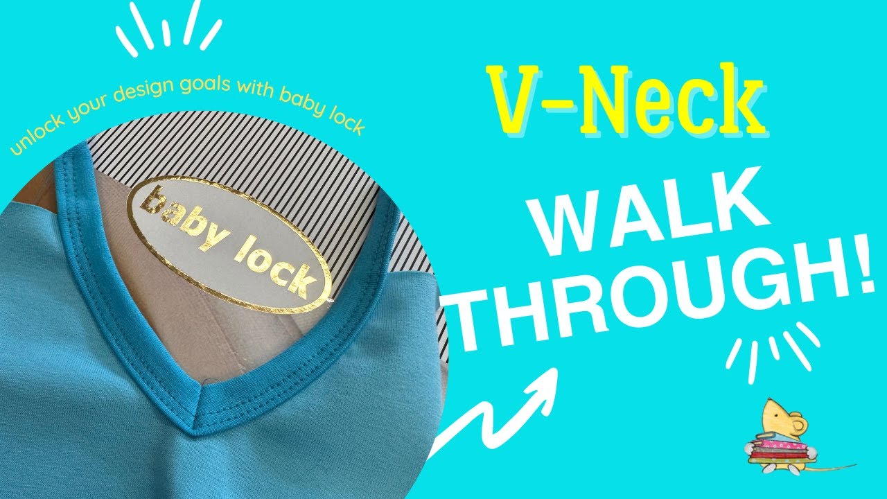 baby lock V-Neck using the single fold bias binder 32mm