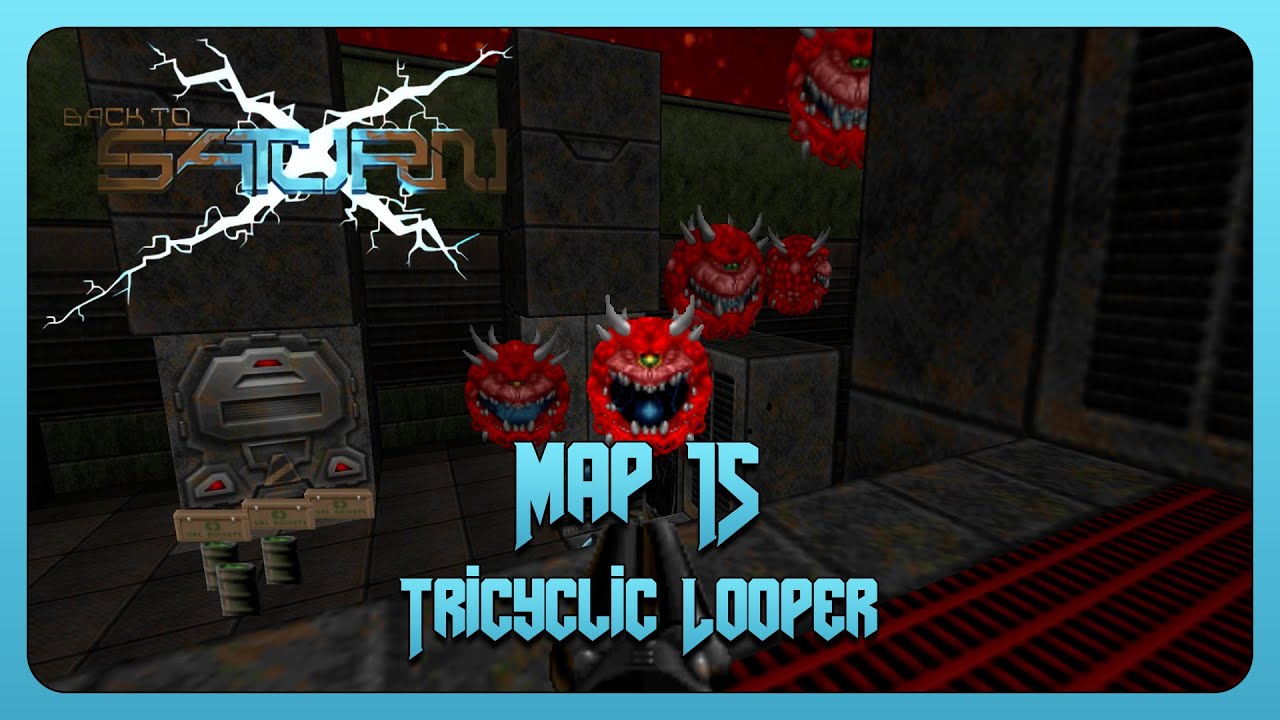DOOM WAD (Back to Saturn X: Episode 1) - Map 15: Tricyclic Looper