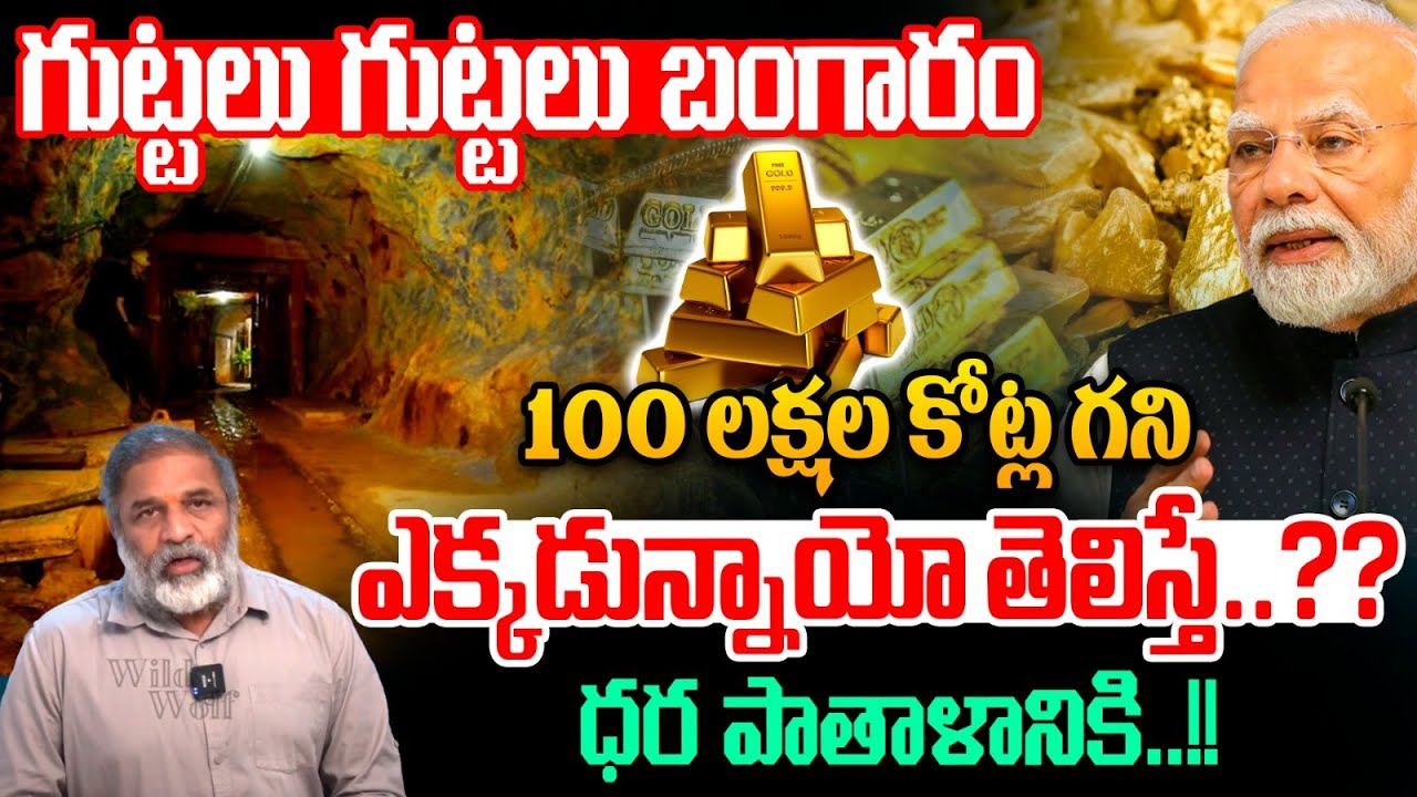 Huge Gold Mines In India : గుట్టలు గుట్టలు బంగారం.100 లక్షల కోట్ల గని | GOLD Rate | Price | Telugu
