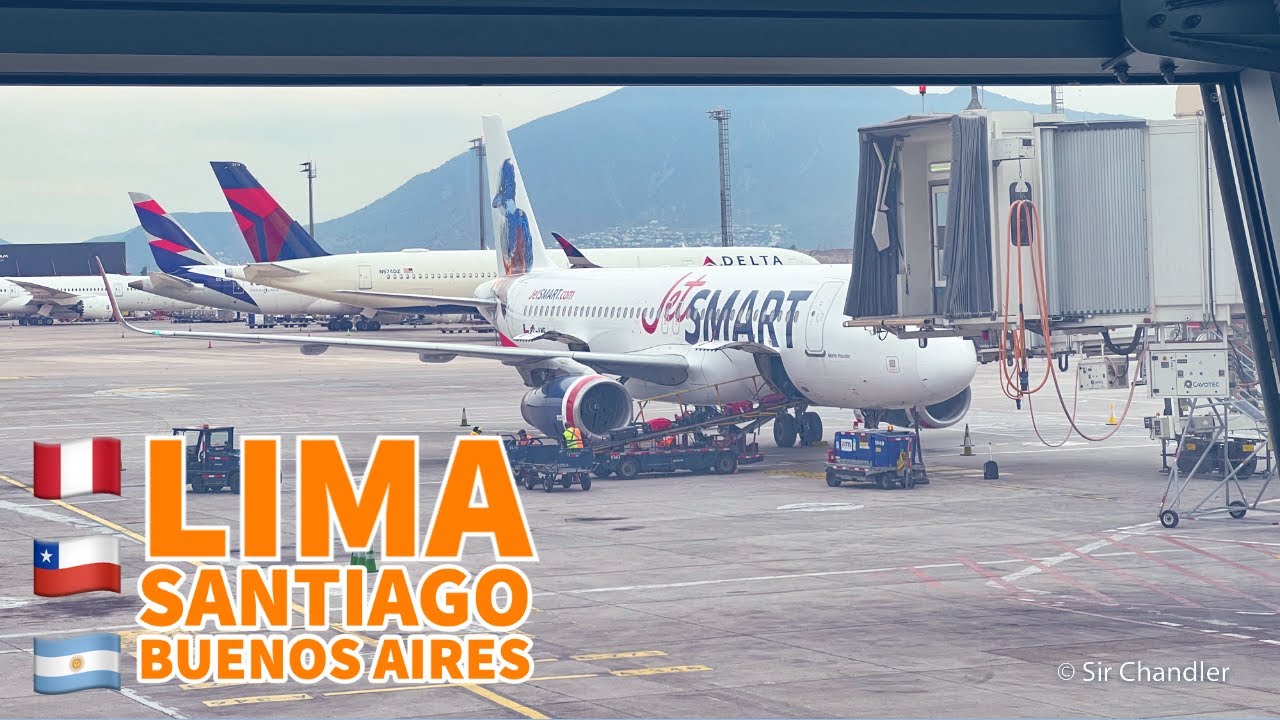🇵🇪🇨🇱🇦🇷✈️ De Lima a Santiago y luego a Buenos Aires - JETSMART