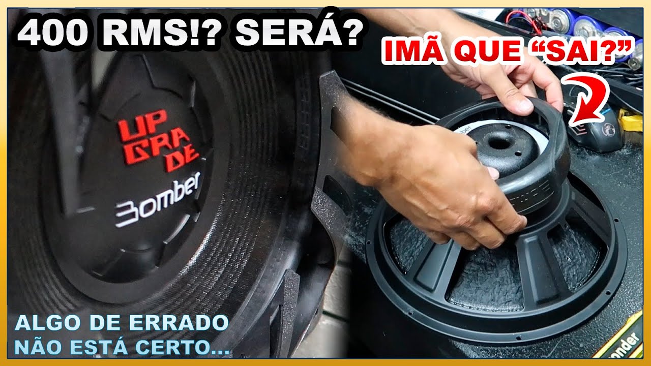 Subwoofer Bomber Upgrade 12 Pol 400 RMS - Review e Teste de Parâmetros