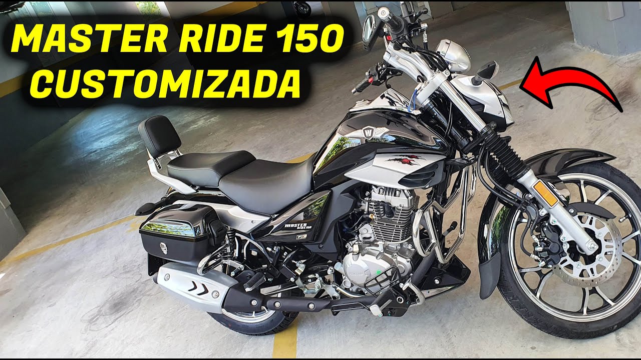 MASTER RIDER 150 CUSTOMIZADA - Haojue Master Ride 150 MELHOR MOTO CUSTOM BAIXA CILINDRADA