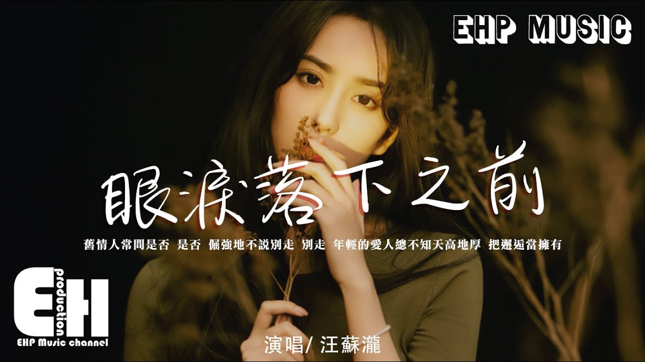 汪蘇瀧 - 眼淚落下之前 (《暗戀&middot;橘生淮南》電影插曲)『年輕的愛人總不知天高地厚，把邂逅當擁有。』【動態歌詞/Vietsub/Pinyin Lyrics】