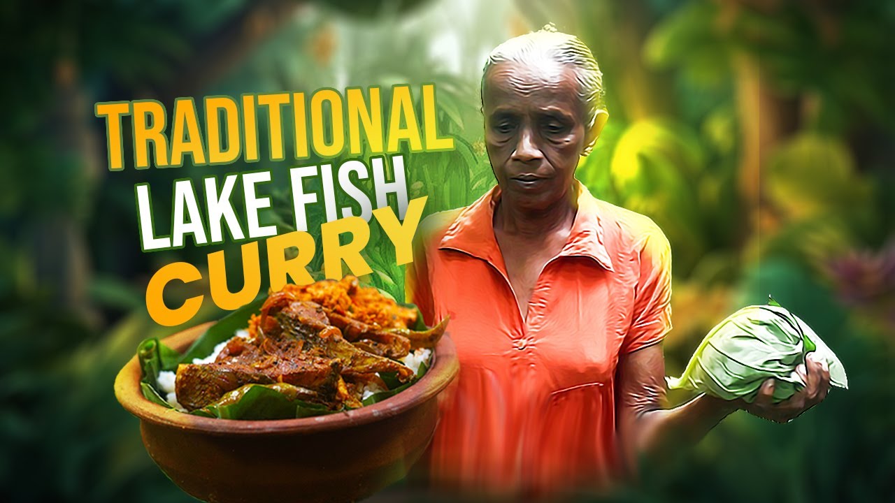 වැව් මාළු  රස මෙහෙම හැදුවහම 🐠 | Traditional  Lake Fish Curry in my Village by Grandma