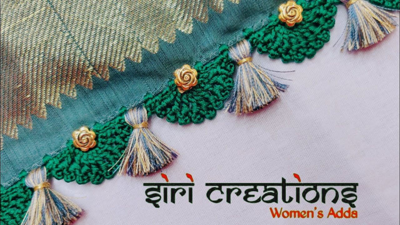 saree kuchu #207 #bridal #sareekuchu design tutorial for beginners/ siri creations