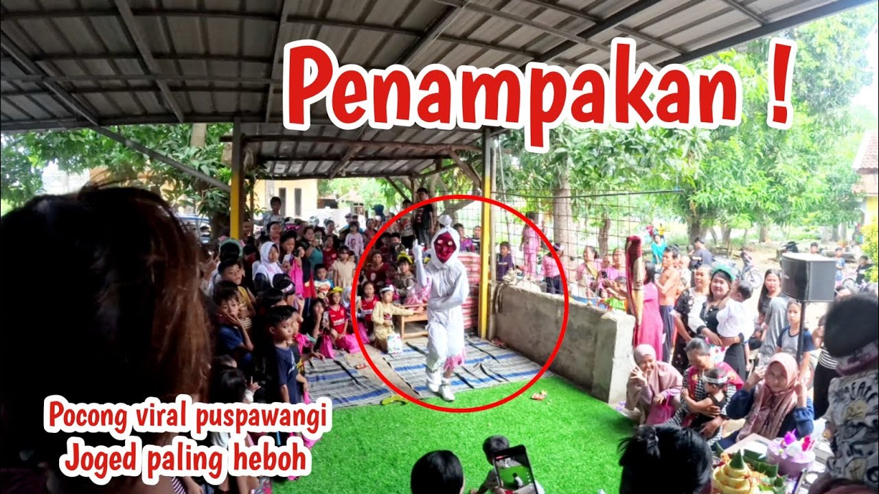 Penampakan ! Pocong viral puspawangi joged paling heboh di ulang tahun