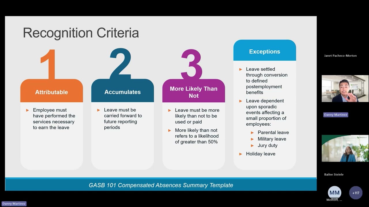 GASB 101 New Mexico State Agency Training Recording